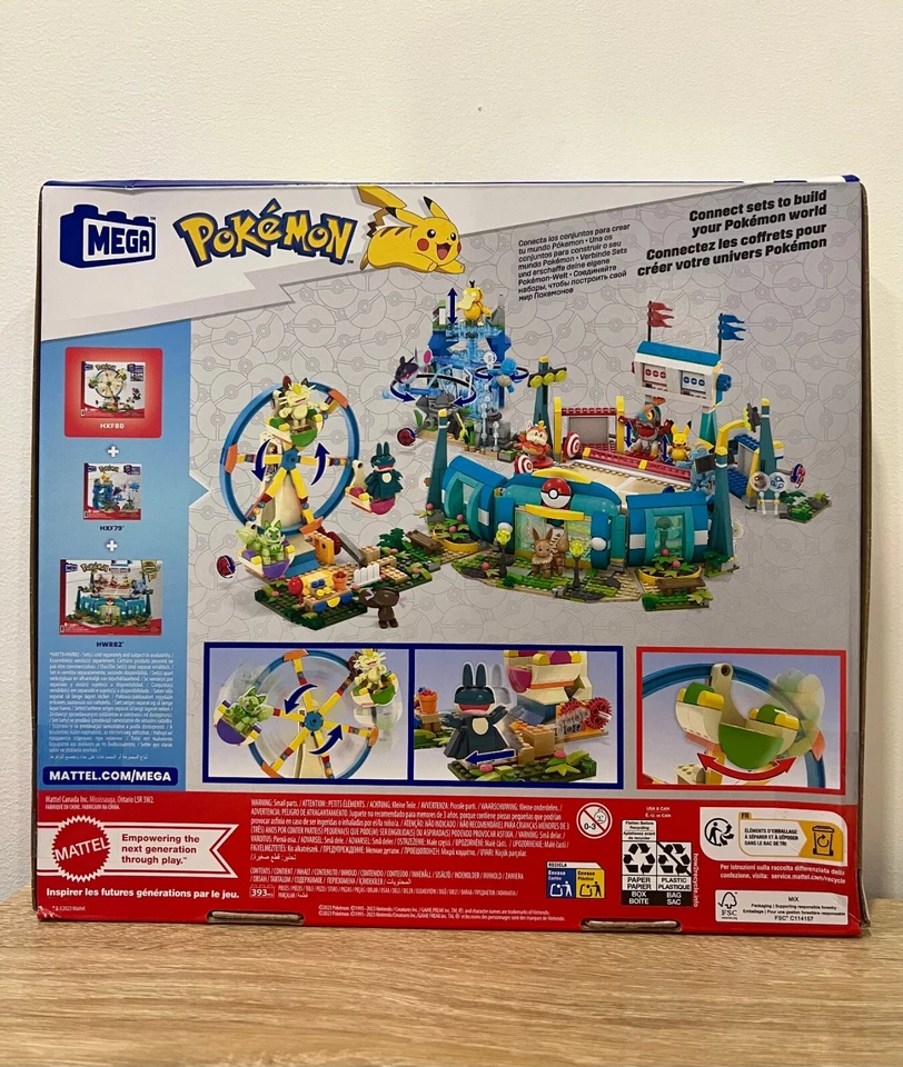 Mega Pokémon Ferris Wheel Fun Set with 393 Pieces, 4 Poseable Characters for Kid - Image 2 of 3