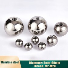 Stainless Steel Balls  5mm-60mm Half Hole Blind Hole Female Thread Ball M2-M20