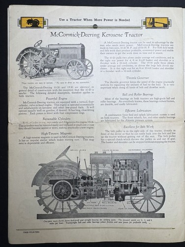 SUPER Rare Catalog- McCormick Deering - Power that Pays 1919 - Hit Miss Engines - Picture 11 of 15