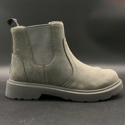 UGG KIDS BOLDEN WEATHER CHELSEA BOOT SIZE 13K DARK GRAY WATERPROOF SUEDE PULL ON