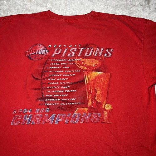 Detroit Pistons Shirt Men Size XXL 2004 World Championship Shirt NBA Finals - Picture 6 of 6