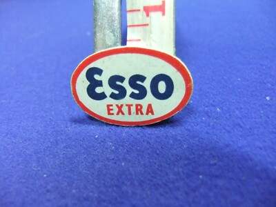 Plakette Esso Extra Benzin Kraftstoff Auto Werbung Werbung Kunststoff 60er 70er Auto