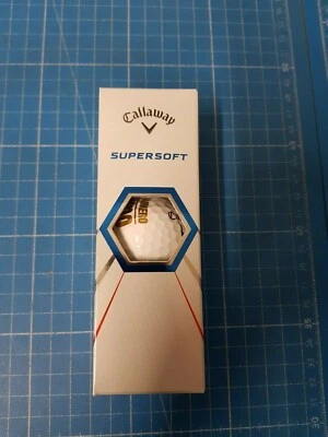 Callaway Supersoft Golfbälle 2021 3er Pack Der Ball mit Werbung