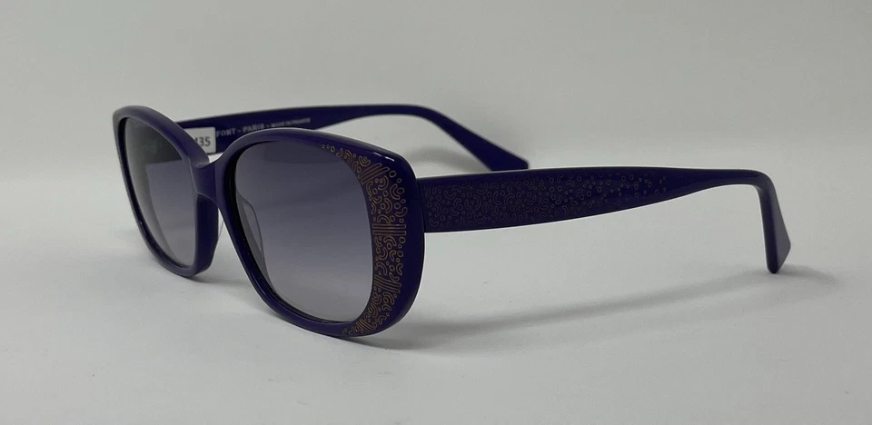 Gafas de sol Lafont Opium 7023 púrpura, lente degradada púrpura. 53-15-138 VINTAGE Foto 2 de 3