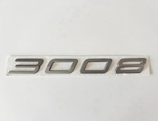For Peugeot 3008 Grey Boot Badge Emblem Rear Tailgate Mk2 2020 For Peugeot 3008 Grey Boot Badge Emblem Rear Tailgate Mk2 2020