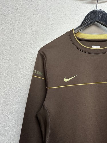 Vintage Nike FC Barcelona 2008 Long Sleeve Brown Football Soccer Size S Rare - Afbeelding 8 van 15