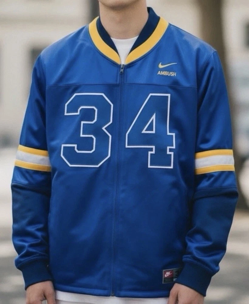 New Nike x Ambush Jersey Jacket Royal Blue Full Zip DX6916-455 Men’s L