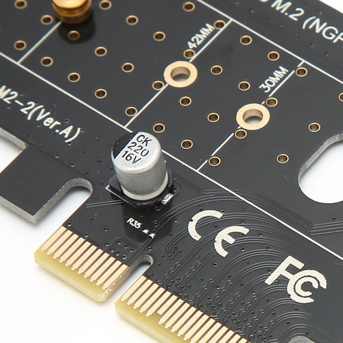 Adapter Card Pcie 3.0 X4 To M.2 Nvme Ssd Ngff Interface Riser Converter Ca AM - Afbeelding 8 van 22