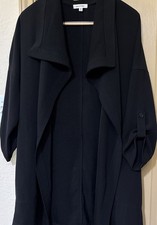 Max studio Long Draped Open-Front Jacket In Black. Size Medium.
