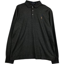 Vintage Ralph Lauren POLO RALPH LAUREN CLASSIC FIT Long-Sleeve Polo Shirt Me...