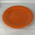 1936 Vintage FIESTAWARE PLATE RADIOACTIVE RED ORANGE GLAZE 10 1/2 INCH PLATE