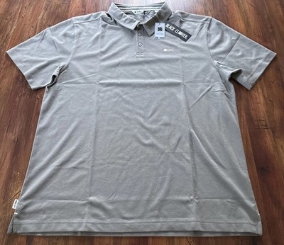 NWT Black Clover Everyday Polo Cement Charcoal Size 2XL Golf Casual Business