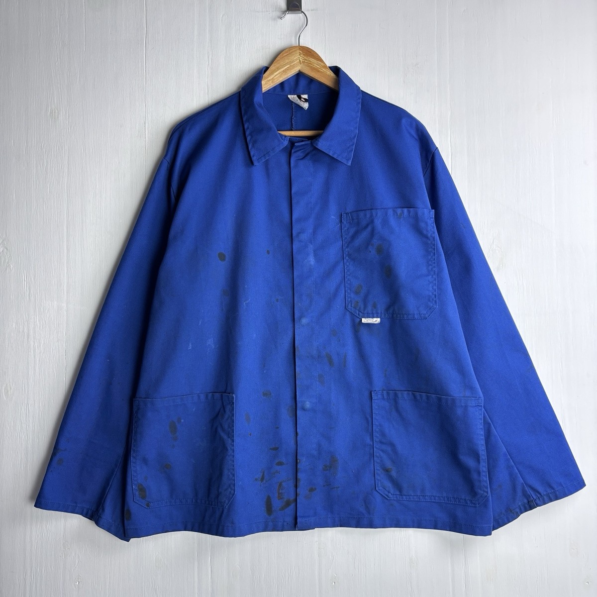 Vintage 80s French Workwear Chore Jacket Moleskin Men's Size