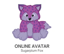 Webkinz Classic Sugarplum Fox Christmas Pet Code Only