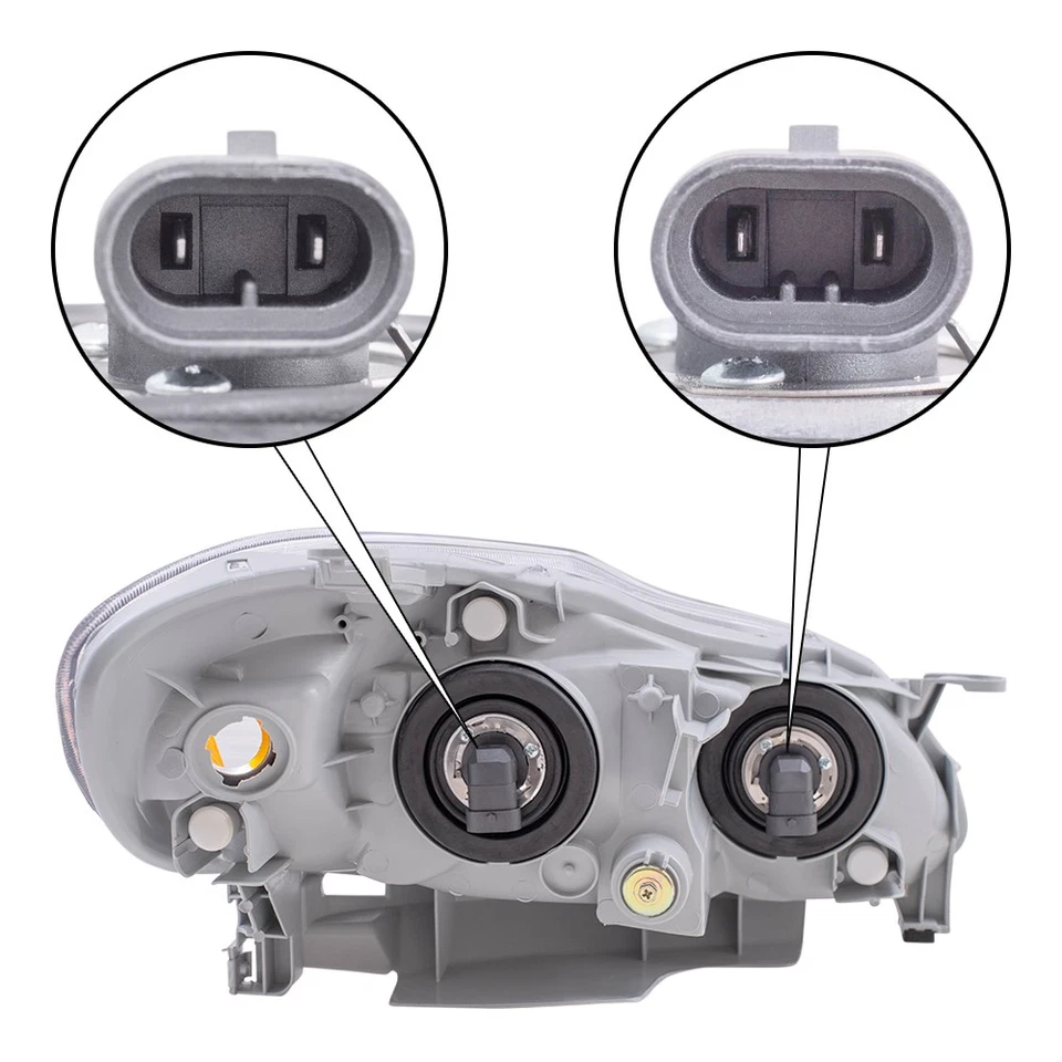 Faro Corolla 2003-2004 con lente transparente THRU 04/04 izquierdo 8115002200 Foto 4 de 4