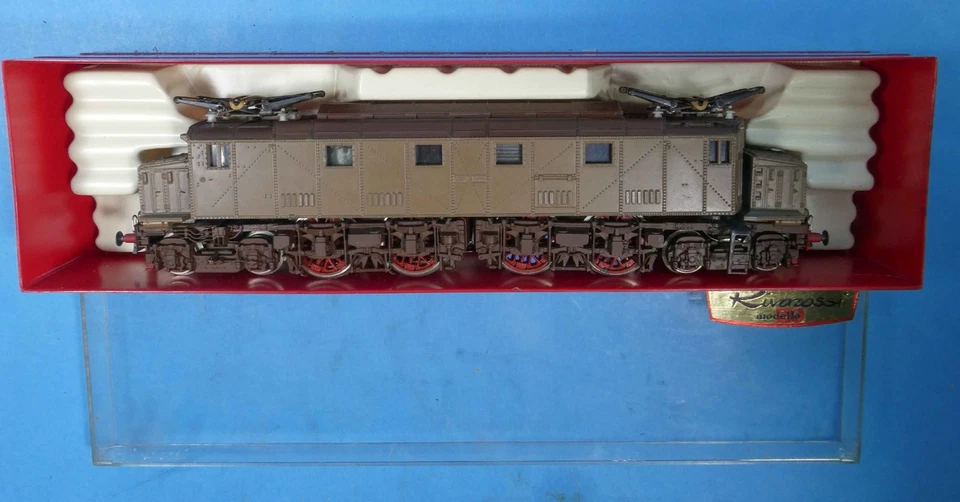 LOCO ELÉCTRICO RIVAROSSI HO 1445 FS E428 2-BO+BO-2 con CAPÓS ARTICULADOS -'70-OB Foto 4 de 4