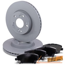 BREMSSCHEIBEN BELÜFTET Ø 282 + BREMSBELÄGE VORNE FÜR HONDA CIVIC 8 FN FK BJ 06