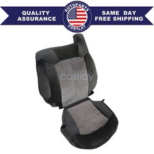 Fits 99-02 Chevy Silverado Driver Side Bottom & Top Cloth Seat Cover Dark Gray