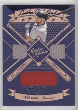 2019 Panini Leather & Lumber and Triple Relics Blue Jake Cave #LLT-JA 12gr