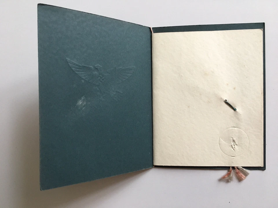 ww2 CERTIFICAT ALLEMAND DE RÉCOMPENSE SPORTIVE Kriegsjahr 1944 NSRL - Photo 3/4