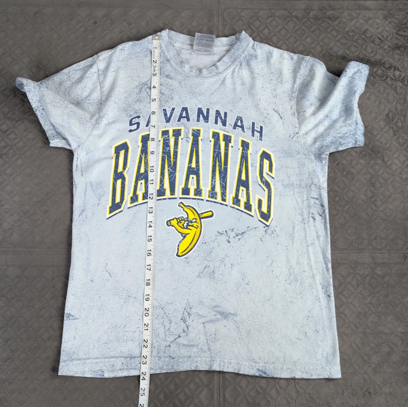 Savannah Bananas Baseball T Shirt Blue Tie Dye Short Sleeve Women Small - thumbnail 6
