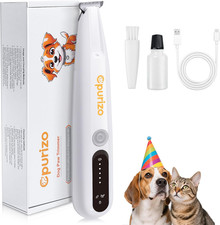 Dog Paw Trimmer with Led Display, 35Db Dogs Grooming Clippers Kit with Led Light