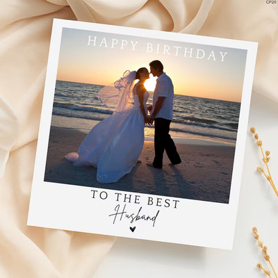 Individuelle Fotokarte: Personalisierte Geburtstag, Jahrestag, Hochzeit Andenken