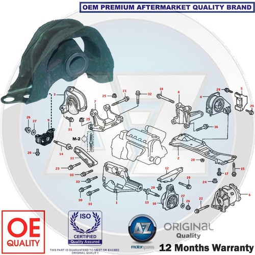 MONTAJE DE MOTOR DELANTERO DERECHO PARA HONDA CVIC MK5 MK6 HR-V INTEGRA ORTHIA - Imagen 2 de 6