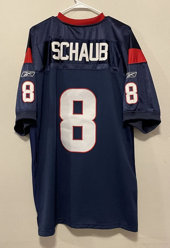 Camiseta Matt Schaub Houston Texans Reebok 54 XL Cosida NFL Fútbol Azul Foto 2 de 4