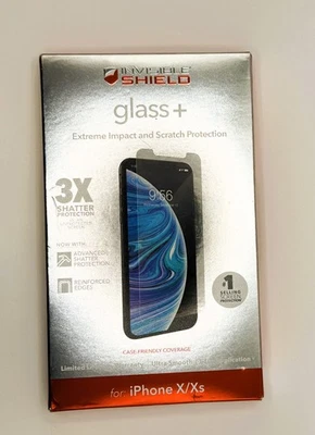 New ZAGG Invisible Shield Glass+ Screen Protector For iPhone X or iPhone Xs - Image 1 of 3