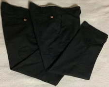 Lot 2 Red Kap Work Pants Mens 34x30 Black Shop Cargo Pockets Heavyweight Perform