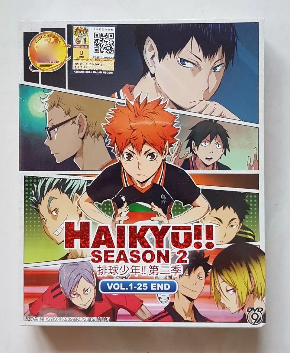 Anime DVD Haikyuu!! Haikyu!! Season 2 Vol. 1-25 End ENG SUB All Region FREE  SH