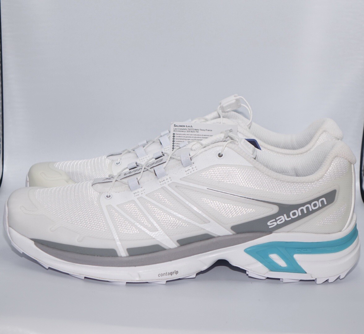 Salomon XT Wings 2 ADV Uomo Taglia 10.5 Bianco Lega Bluebird Edizione Limitata