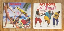 Fat Boys Wipeout The Twist  Polydor 45rpm (lot Of 2) (1987-1988) US Pressings 7”