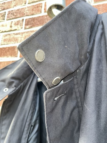 London Fog Commuter Collection Winter Trench Coat Grey Line Men's Sz 46 Long - Picture 10 of 17