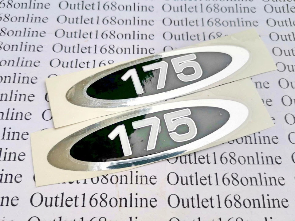 Пара наклеек на крышку очистителя боковой рамы Honda CL175 CB175 CB CL 175 K3K4 черная - Изображение 2 из 2