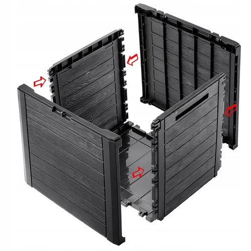 KADAX Gartenkiste, Aufbewahrungsbox aus Kunststoff - Bild 19 von 23