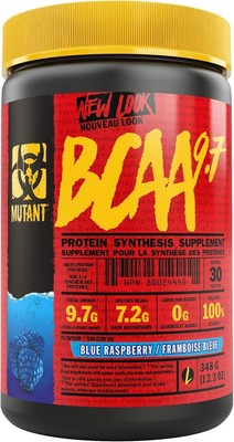 Mutant BCAA 9.7 Blue Raspberry 348g / 30 serv 11/26 + Samples