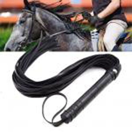 Faux Leather Whip Horse Riding Crops Racing Riding Crops Horse Riding Whip - Foto 1 di 10