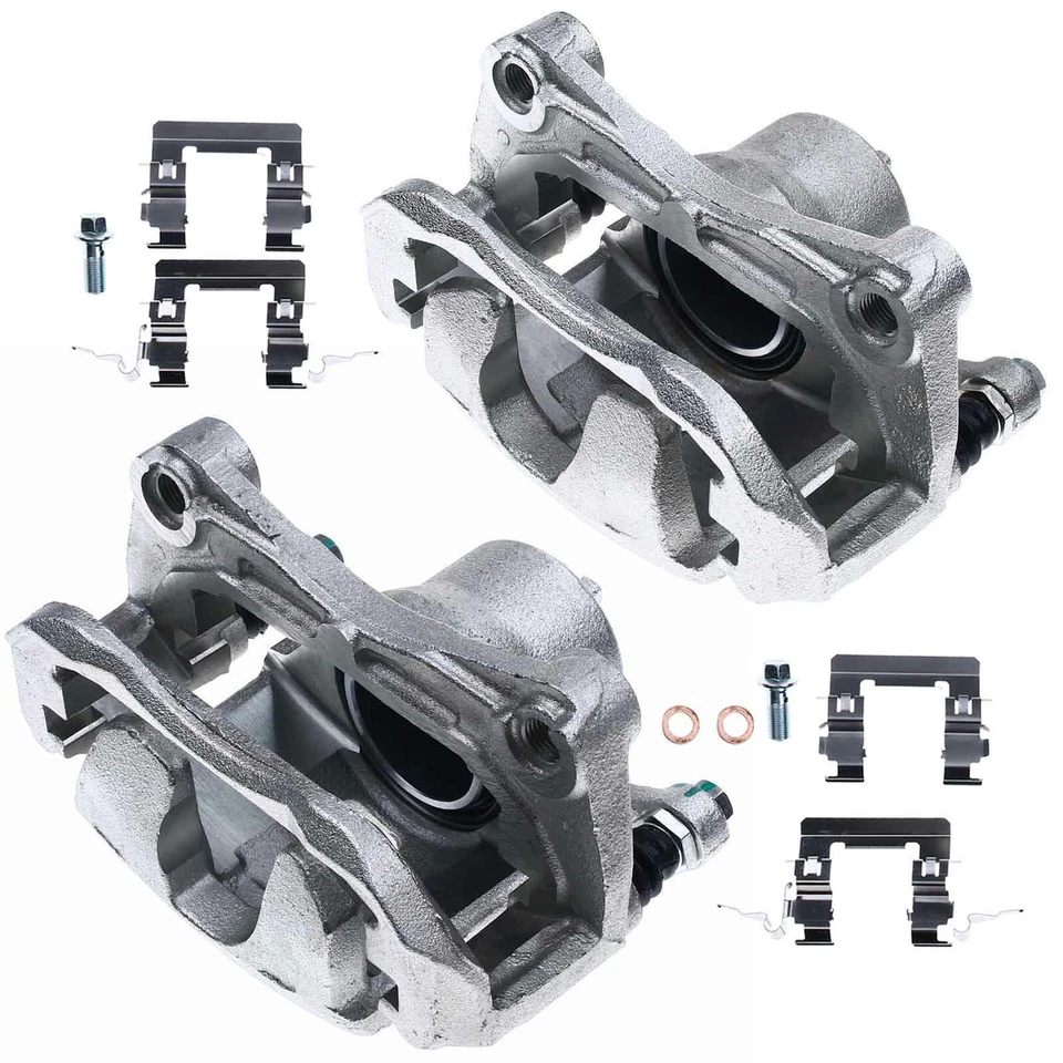 2x Pinzas de freno delanteras izquierda y derecha con soporte para Nissan Altima Sentra 07-10 Foto 3 de 4