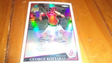 George Kottaras Boston Red Sox 2008 topps update certified autograph card