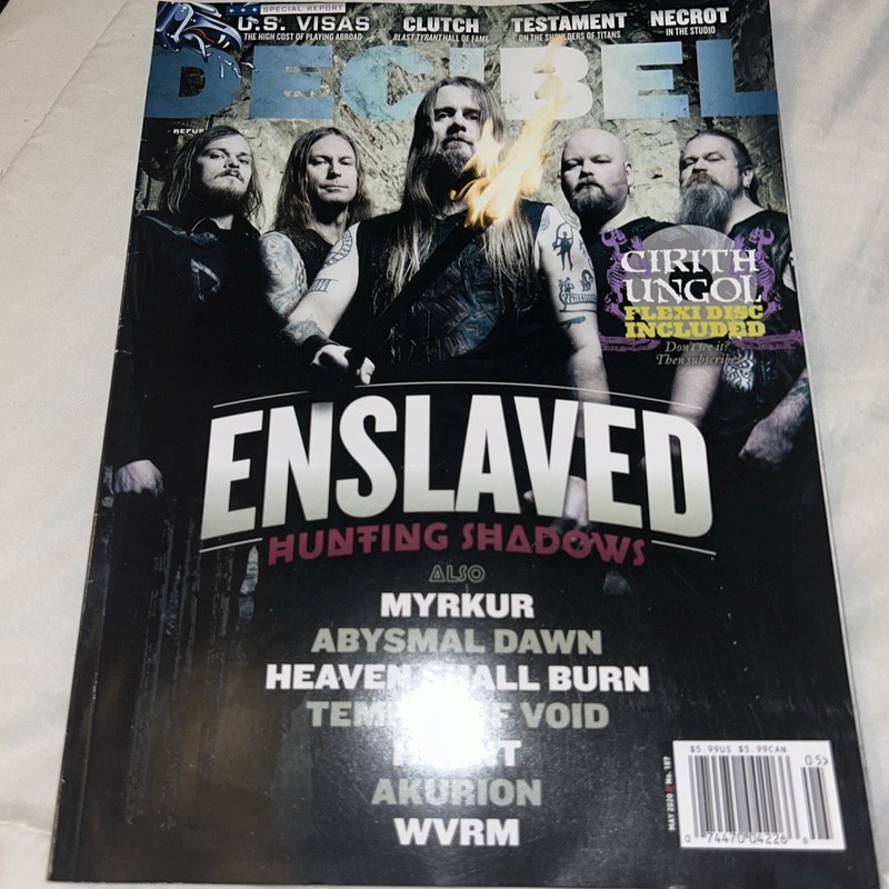 DECIBEL MUSIC Magazine ENSLAVED HUNTING SHADOWS Testament CIRITH UNGOL May 2020