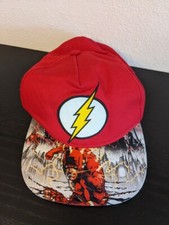 The Flash Youth Baseball Hat Cap Adjustable Snap Back Gordon DC Comics Bolt Red