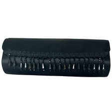MAC Cosmetics Limited Edition Black Satin Beaded Clutch