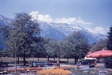Vintage 35MM Photograph Slide Commercial Alps from Interlaken Wolfe Worldwide