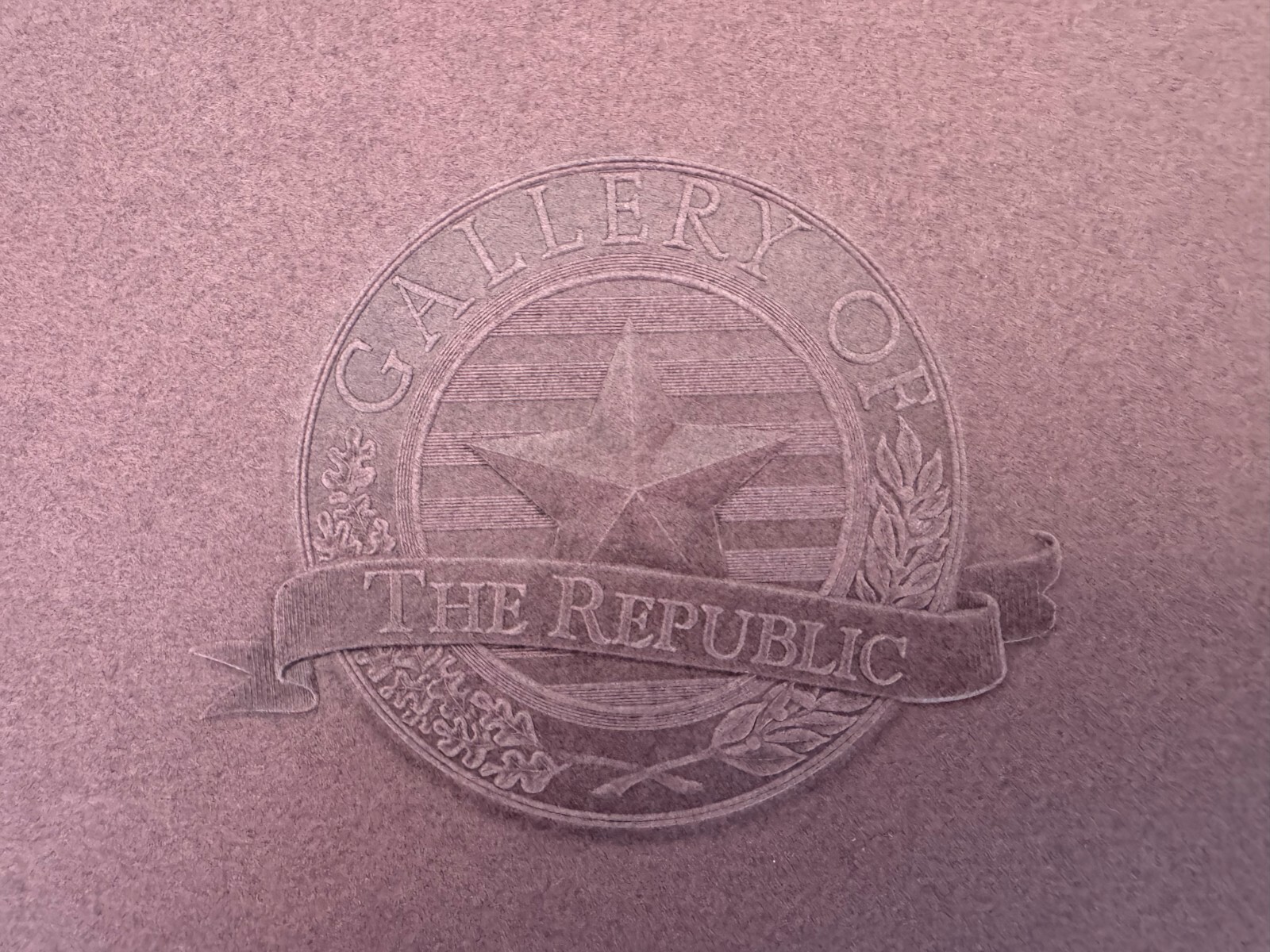 Vintage 1987 Gallery of the Republic Historic Flags of the United States Hotel