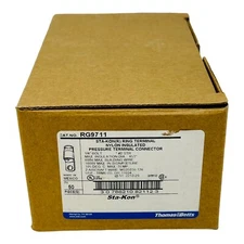 THOMAS & BETTS RG9711 STA-KON RING TERMINAL RED 1AWG 52.57mm NEW BOX OF 50pcs