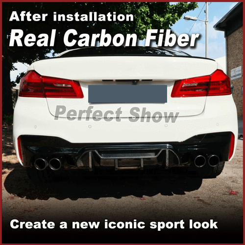 Carbon Heckdiffusor Diffusor Heckansatz Spoiler für BMW F90 M5 Hinten Stoßstange - Bild 2 von 13