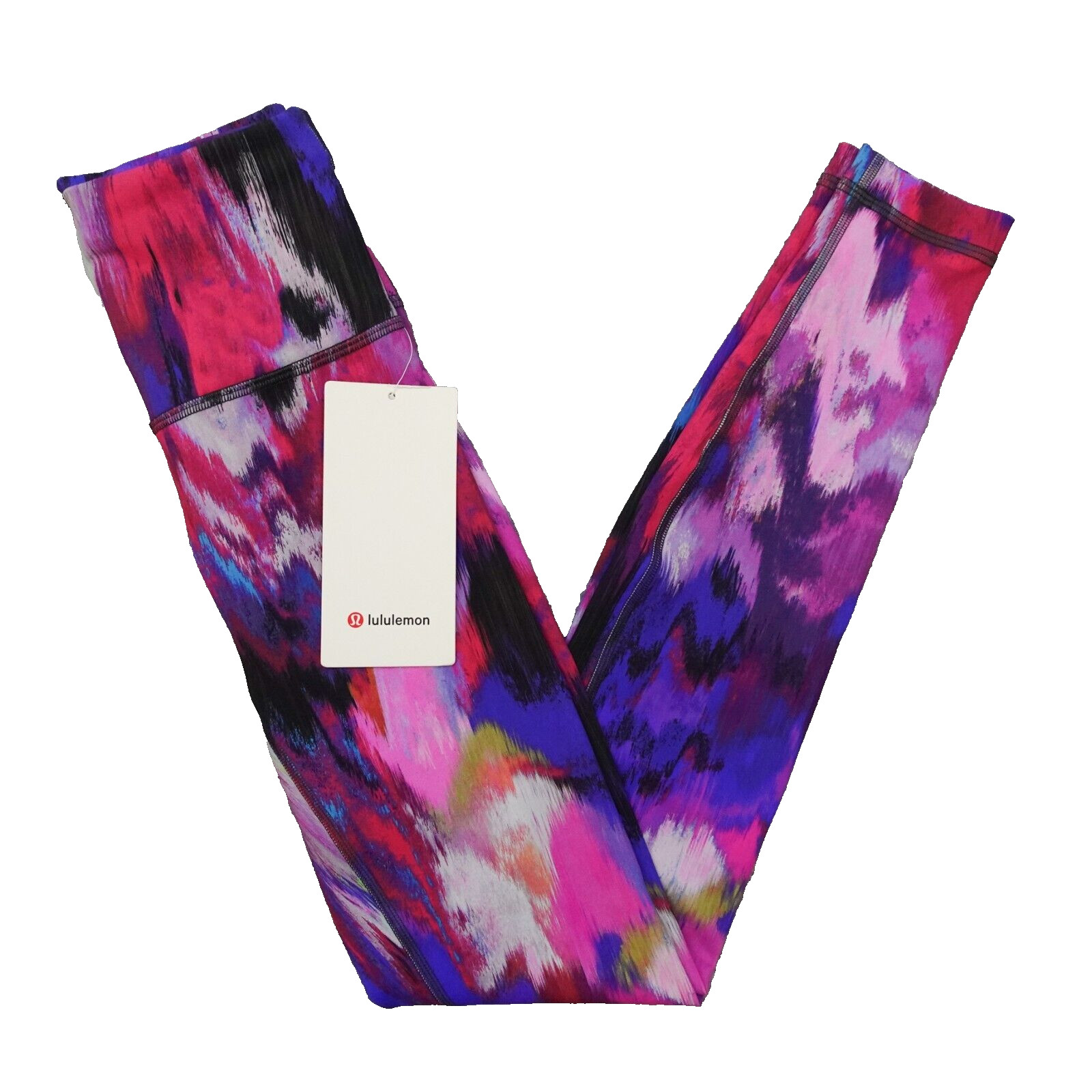 New Lululemon Wunder Train HR Tight 28" DICR Pink Purple Blue Leggings Size 4