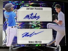 2023 Noble Meyer / Antony Pegeuro Leaf Metal Rookie Dual Auto Blue Pulsar 4/5